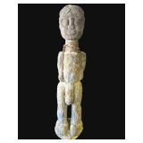 Vintage African-style carved wood statue