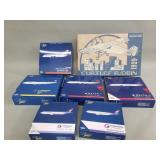 Group of die-cast model airplanes Delta Boeing 747