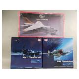 Collection of die-cast model airplanes