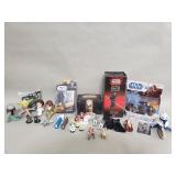 Group of "Star wars" toys and die cast watches