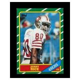 1986 Topps Jerry Rice rookie card