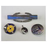 Sterling silver WW2 United States Army Combat