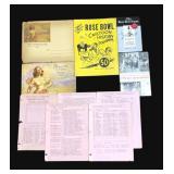 Vintage Rose bowl programs