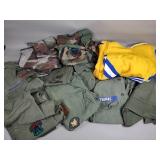 Vintage military uniforms