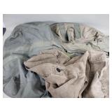 Group of vintage canvas military bags