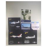 Group of Gemini die-cast model airplanes
