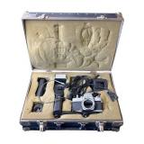 Vintage Minolta SRT 200 camera with case
