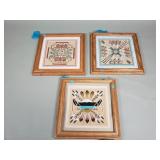Group of Navajo style sand art
