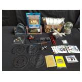 Box of miscellaneous trading cards, coasters,