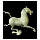 Vintage bronze horse statue