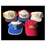 Lot of vintage adjustable hats