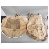Group of vintage Military canvas duffe bags