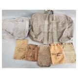 Group of vintage canvas bags