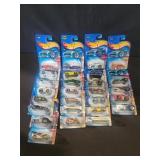 Group of Hot Wheels 1:64 scale die cast model cars