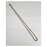 Sterling silver rope chain necklace