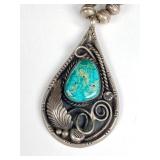 Vintage Native American silver and turquoise