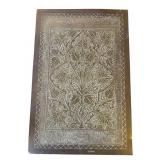 Vintage middle eastern-style brass wall panel