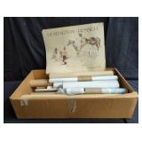 Box of vintage poster prints