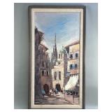 Signed Mid-Century impressionist oil on canvas