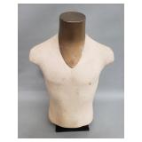 Vintage Plaster male mannequin torso