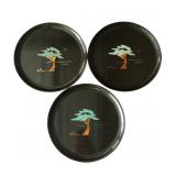 VTG Couroc of Monterey decorative plastic plates