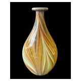 Signed Murano-style art glass vase