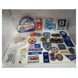 Aviation patches, buttons, and stickers