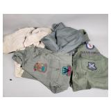 Group of military jumpsuits