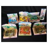 Group of Chevron toy cars, sealed in box