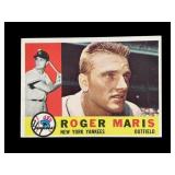 1960 Topps Roger Maris baseball card.