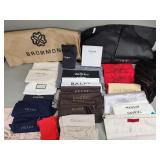 Lot of designer shoe/dust, garment, misc. bags