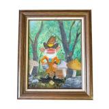 Framed Chuck Smith signed oil painting