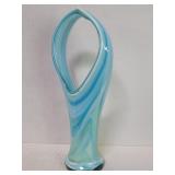 Vintage Murano style hand blown art glass vase