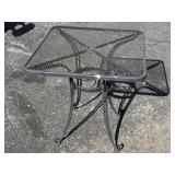 Vintage iron patio table