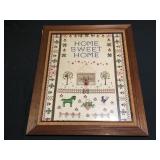 Antique needlepoint sampler