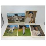 Group of vintage Dodgers prints