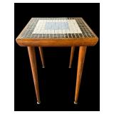 Mid Century Modern mosaic tile top side table
