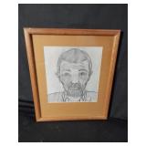 David Stewart original pencil drawing