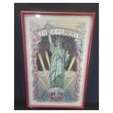 Vintage James Grashow Statue of liberty lithograph