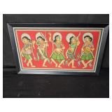 Than Htike original hand colored textile