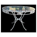 Vintage outdoor metal patio table