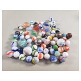 Group of vintage marbles