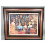 Vintage signed Collette oil on canvas