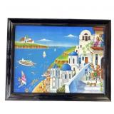 Framed 1992 Angel Vasiler signed print