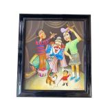 Framed 1993 Angel Vasiler signed print