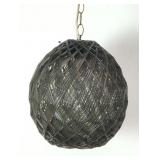 Vintage geometric acrylic woven pendant light