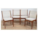 4 Nordic Trend Mid-century teak chairs