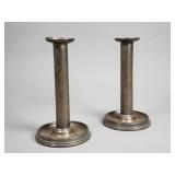 Pair of antique brass 1918 artillery shell