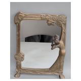 Vintage Art Nouveau style tabletop mirror