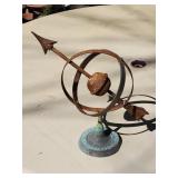 Vintage rustic sundial